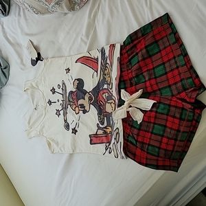Mickey 2pc pajama set.